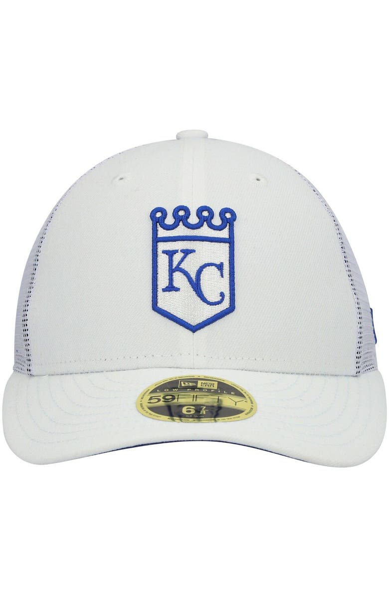 New Era Men's New Era White Kansas City Royals 2022 Batting Practice Low Profile 59FIFTY Fitted Hat, Alternate, color, 
