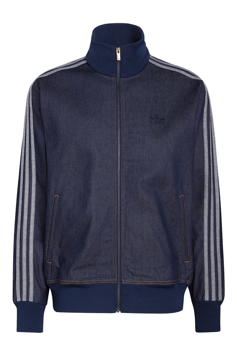 Denim Track Jacket, Main, color, INDIGO DENIM