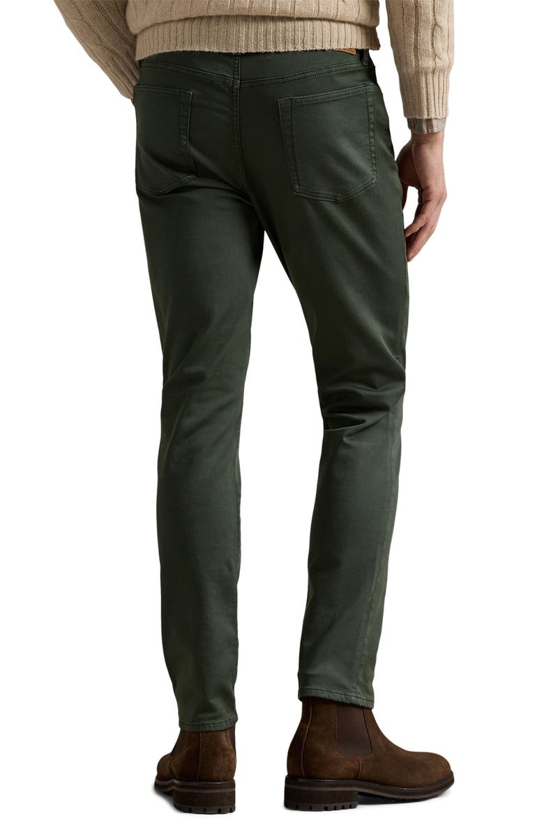 Polo Ralph Lauren Sullivan Slim Fit Cotton Stretch Twill 5-Pocket Pants, Alternate, color, Line Green