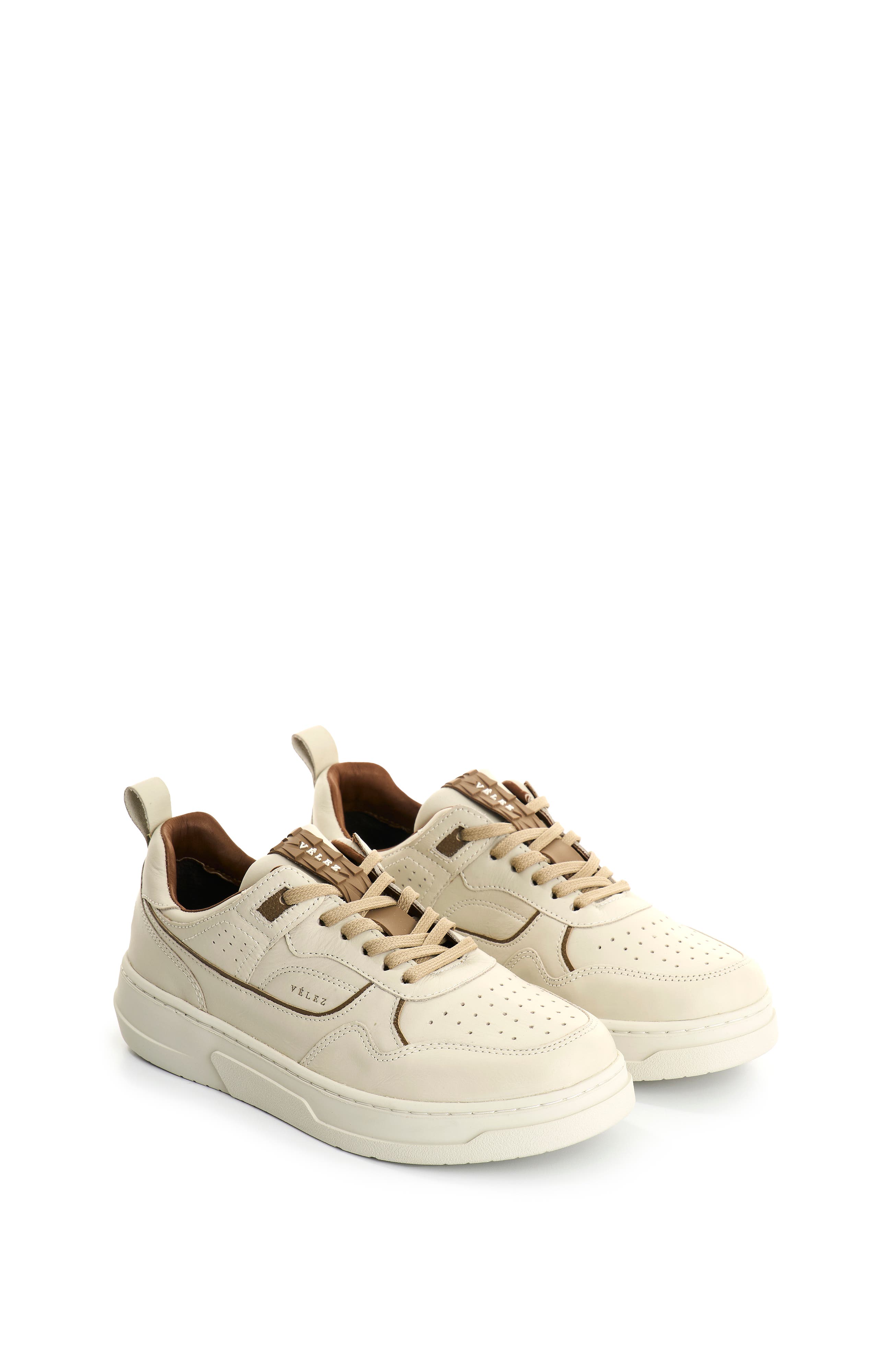 Velez Gomax Leather Sneakers, Alternate, color, Sand