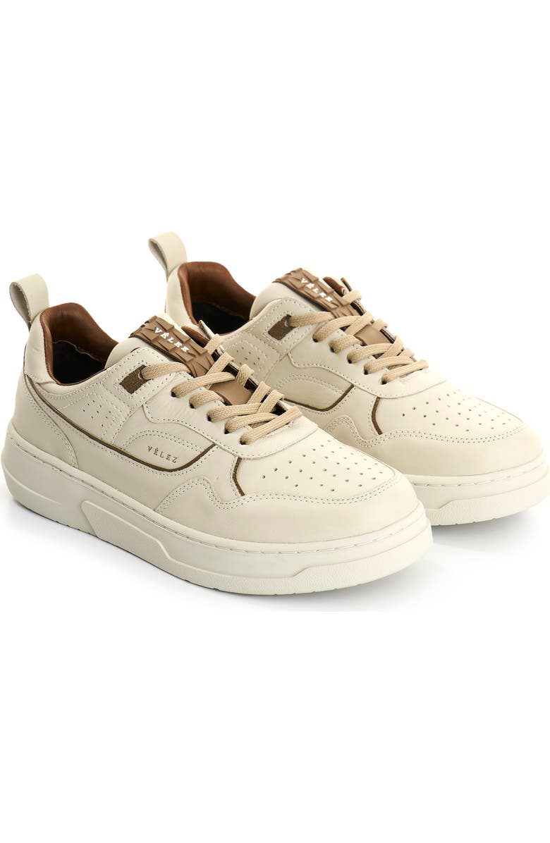 Velez Gomax Leather Sneakers, Alternate, color, Sand