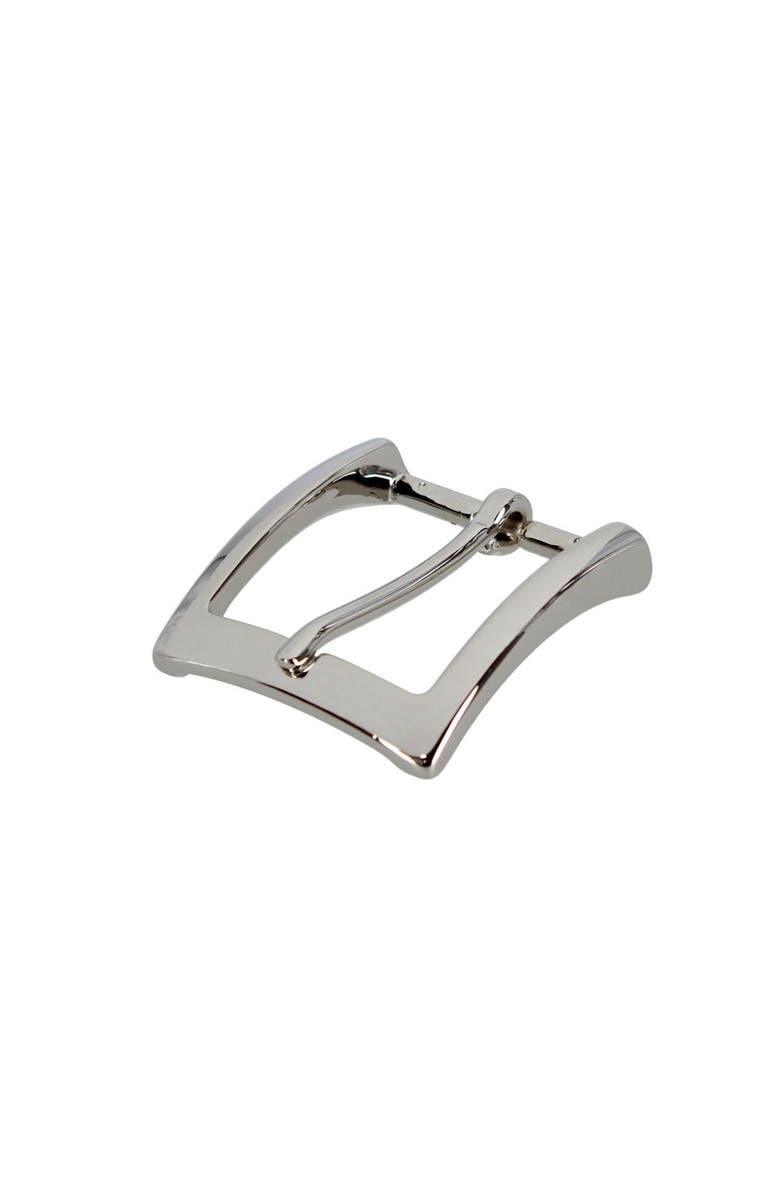 Trafalgar 35mm Solid Brass Vaulted Italian Square Harness and Belt Buckle, Alternate, color, Shiny Nickel