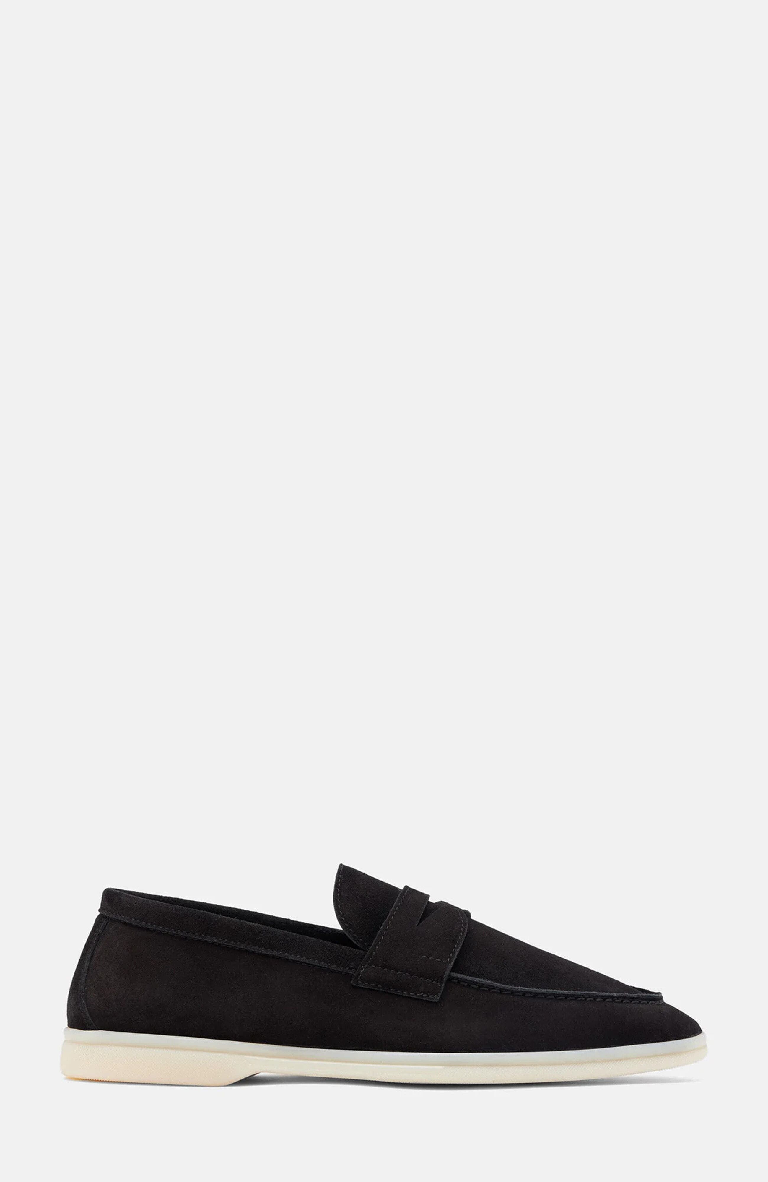 SCAROSSO Luciano Loafers, Alternate, color, Black Edit - Suede