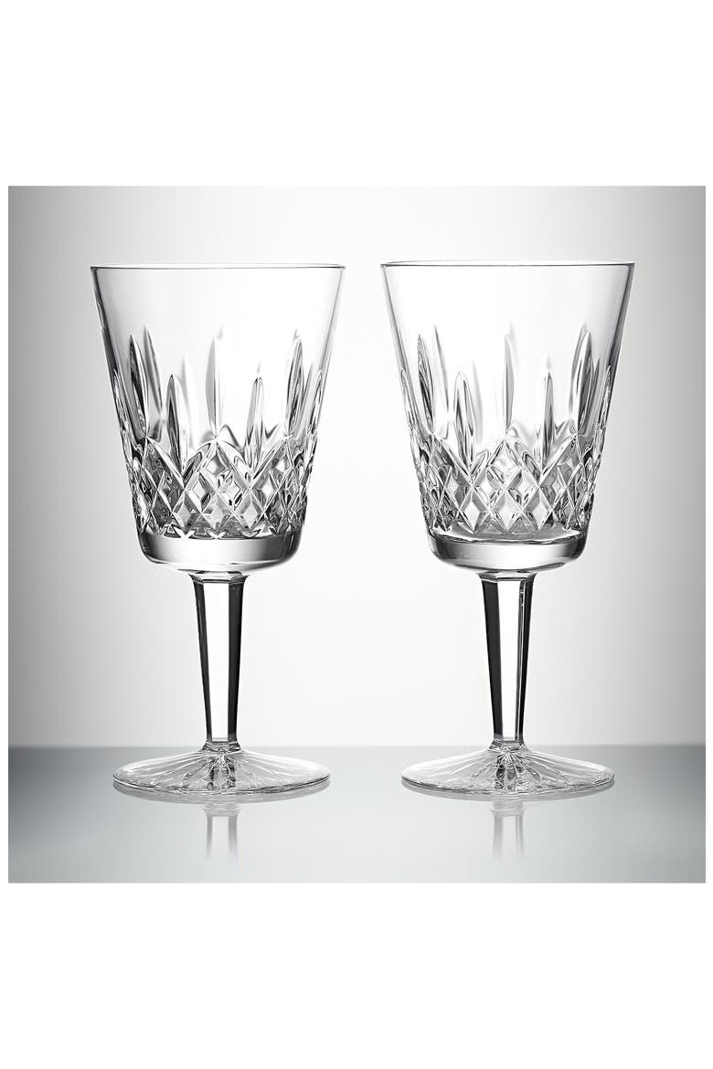 Lismore Set of 2 Large Goblets, Alternate, color, NO COLOR