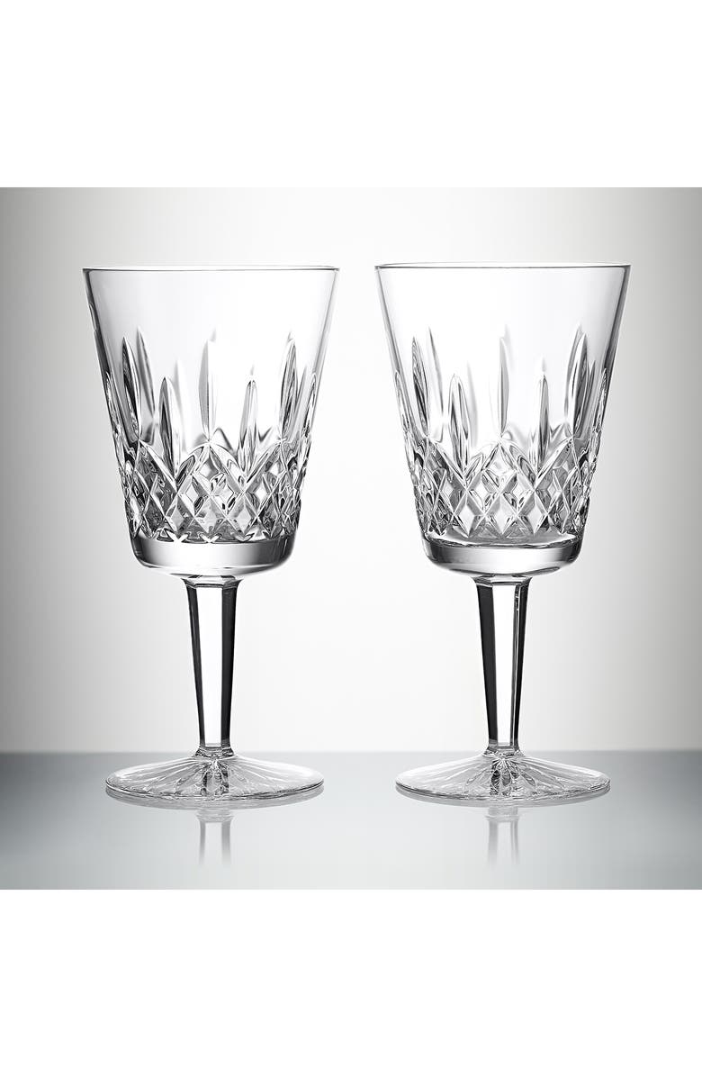Waterford Lismore Set of 2 Large Goblets, Alternate, color,