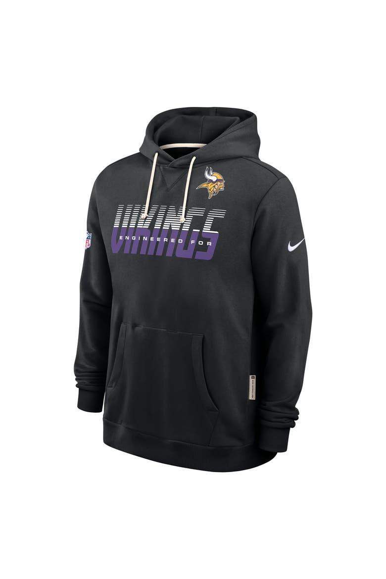 Men's Nike Black Minnesota Vikings Sideline Standard Issue Top Prospect Dri-FIT Hoodie, Alternate, color, Black