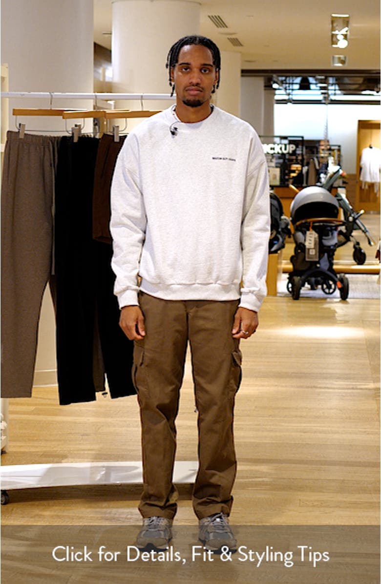 Logo Embroidered Cotton Sweatshirt, sales video thumbnail