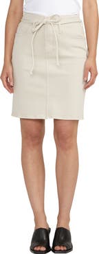 JAG Belted Denim Skirt