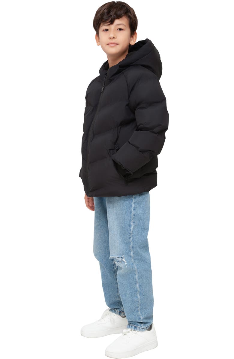 Rokka&Rolla Kids' Seamless Puffer Jacket, Alternate, color, Black