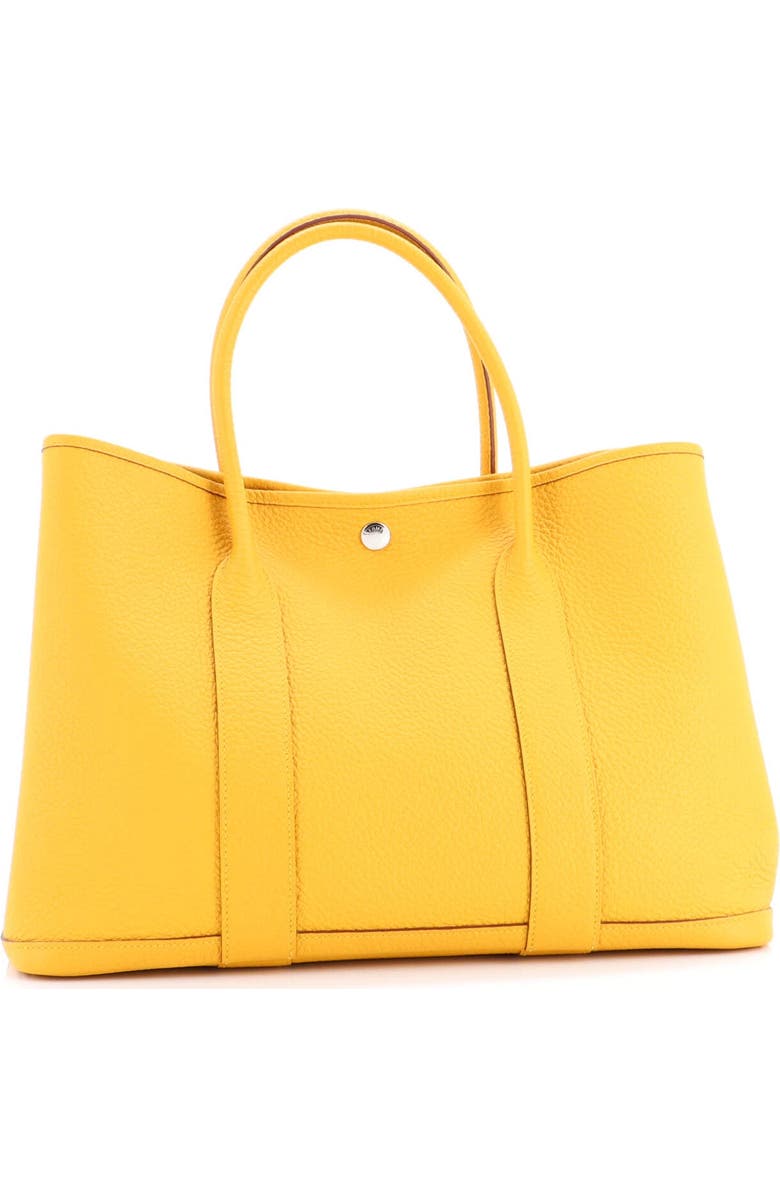 Pre-Owned Hermes Garden Party Tote Leather 36, Alternate, color, Jaune Ambre