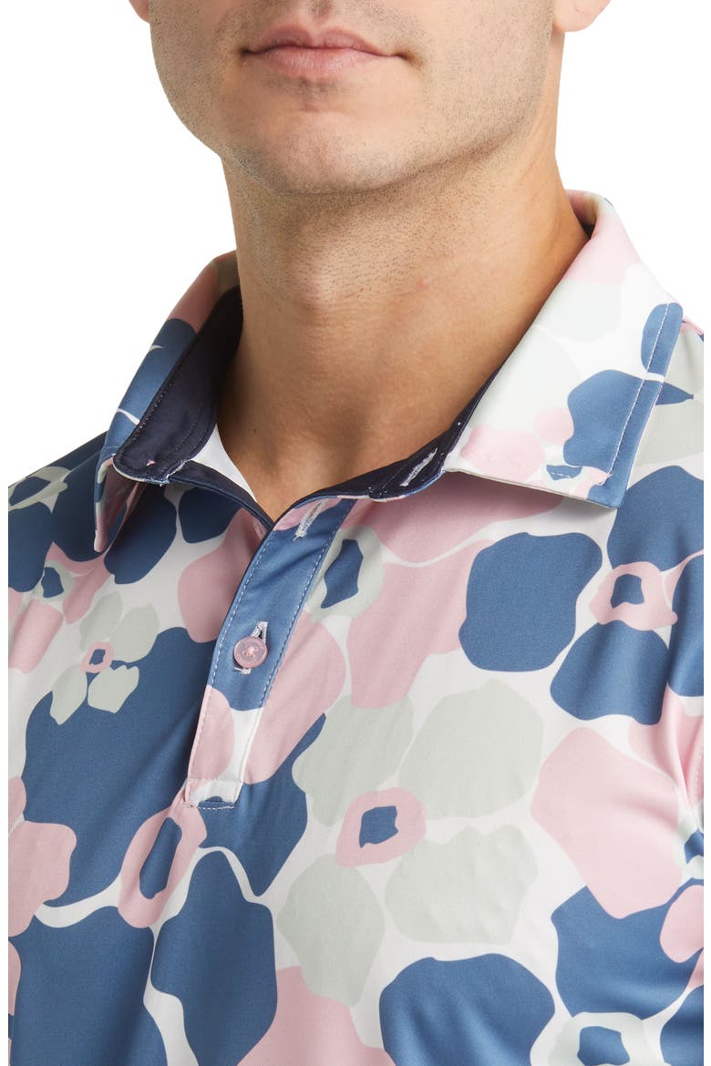 Ace Golf Polo, Alternate, color, FLAMINGO-MINT-BLUE
