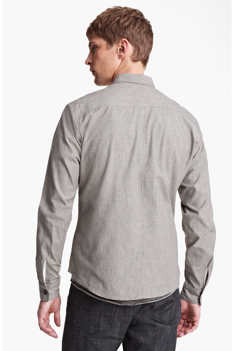 Japanese Selvedge Work Shirt, Alternate, color, SAND STONE