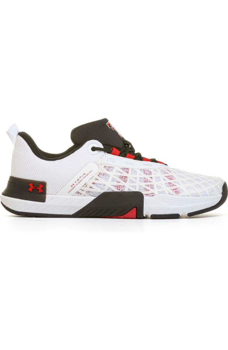 Under Armour Men's Under Armour White Texas Tech Red Raiders TriBase Reign 5 Training Shoes, Main, color,
