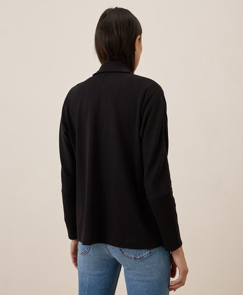 Pact Organic Cotton Airplane Relaxed Blazer In Black