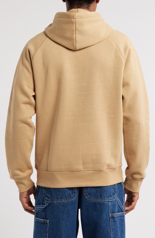 Carhartt Work In Progress Chase Fleece Hoodie In Brown