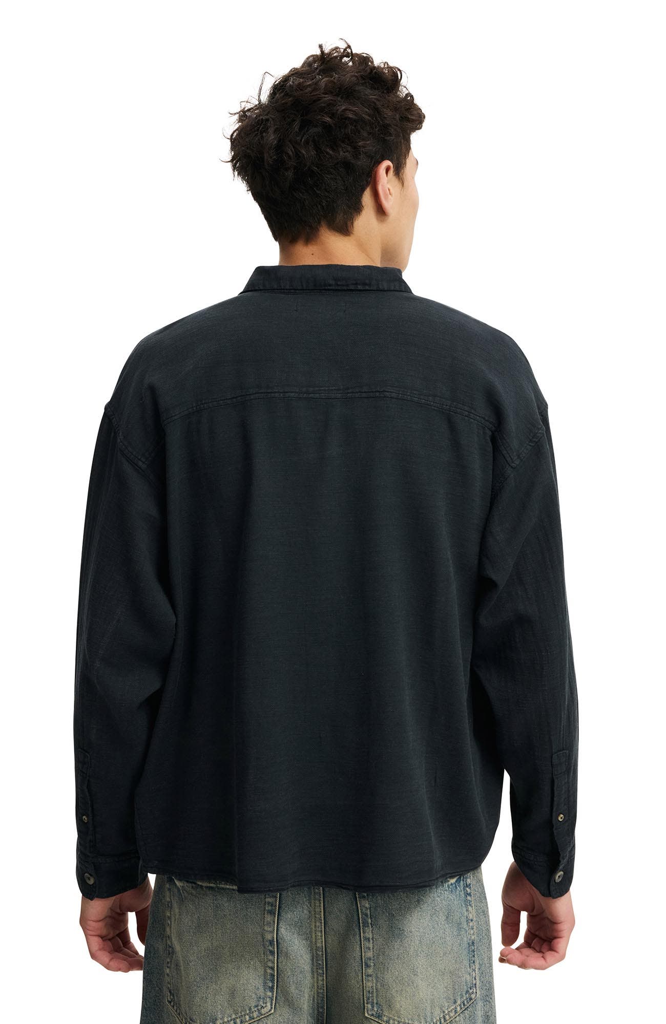 Men's Washed Long Sleeve Shirt - image 2
