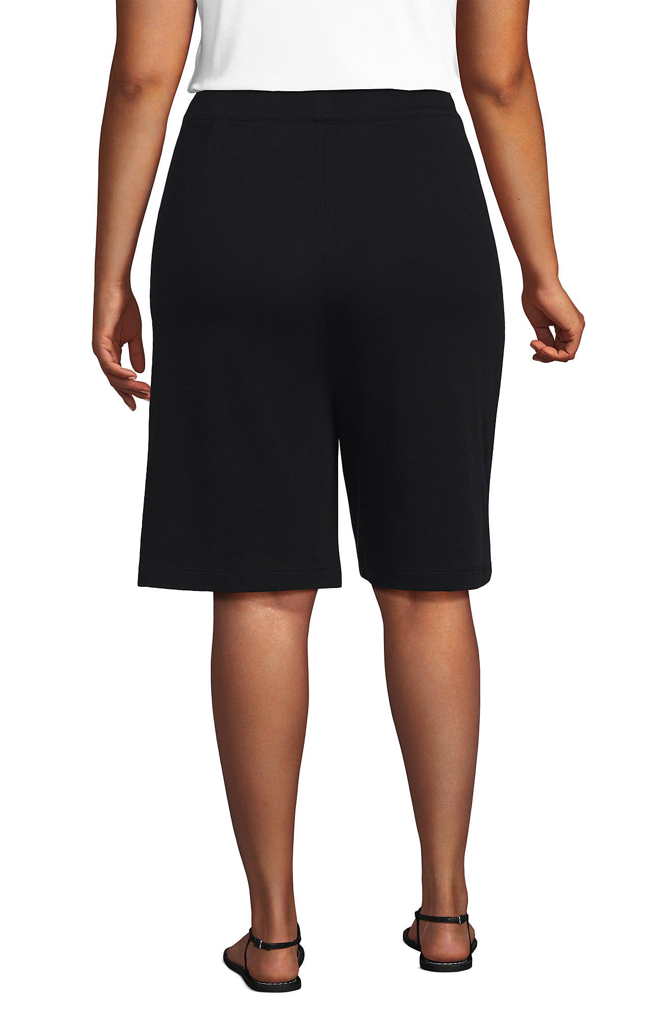 Knit High Rise Pleated 12" Bermuda Shorts - image 2