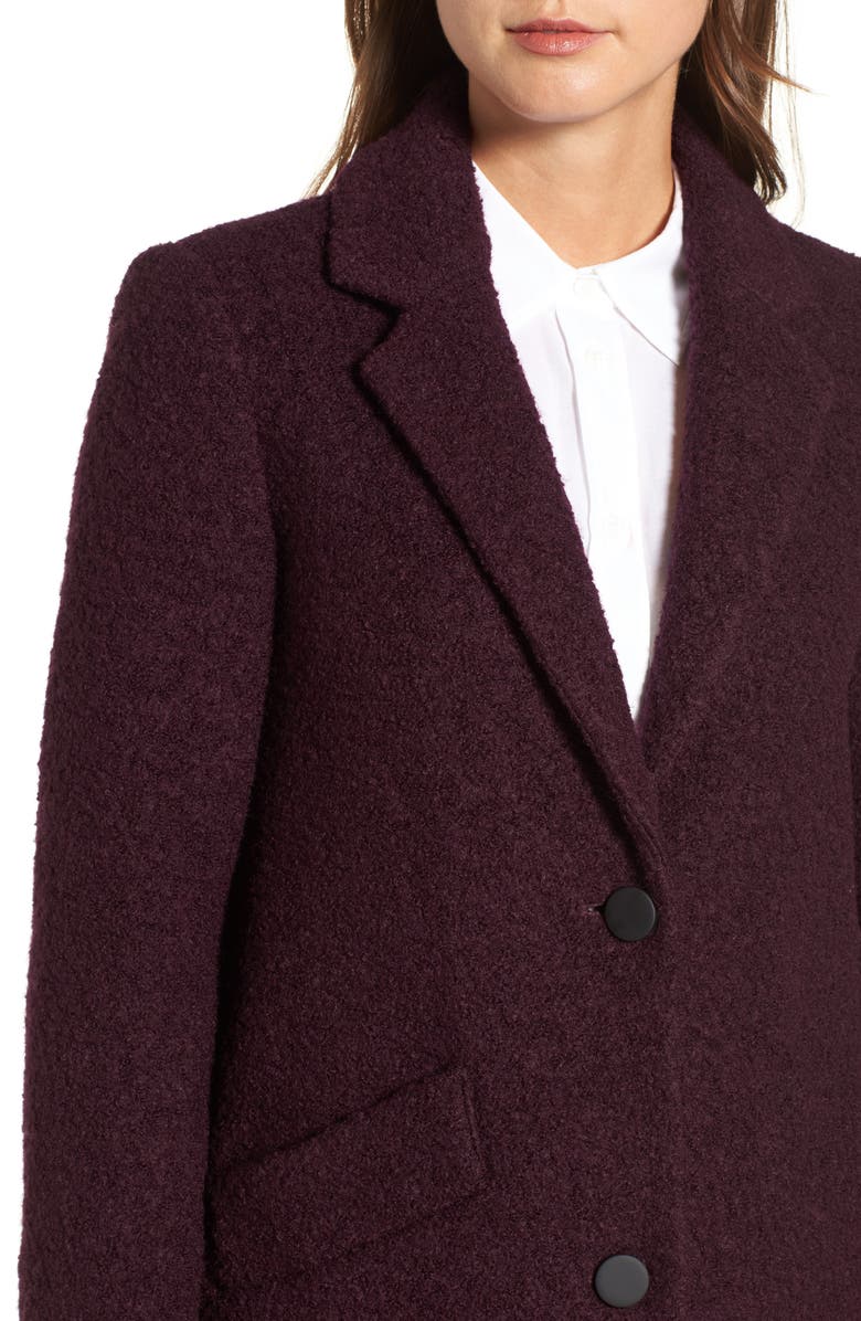 Marc New York Andrew Marc Paige Wool Blend Bouclé Coat, Alternate, color, 