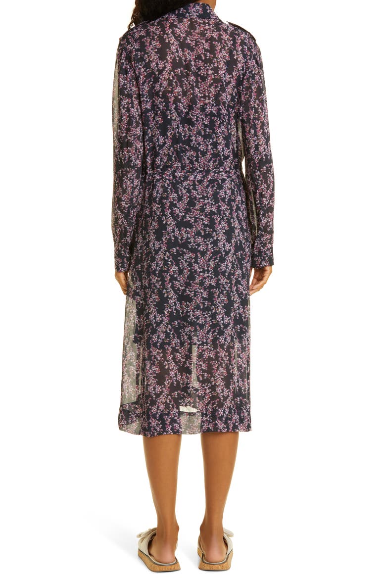 Field Printed Long Sleeve Maxi Dress, Alternate, color, PURPLE MULTI