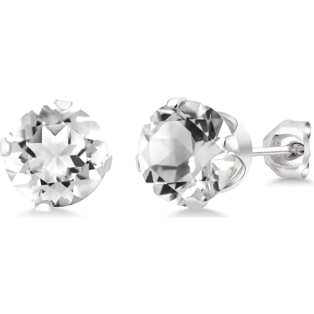 A & M A&m Round Cubic Zirconia Birthstone Stud Earrings In Clear