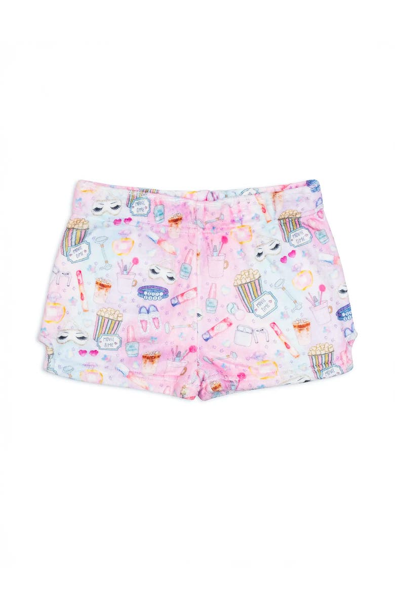 Preppy Goose Plush Sleepover loungewear Shorts, Alternate, color, Multicolor
