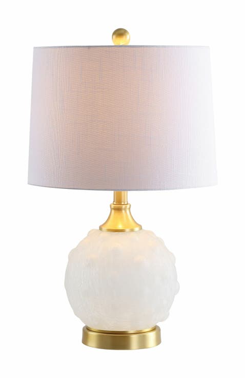 Ilsa Dotted Glass/Metal LED Table Lamp