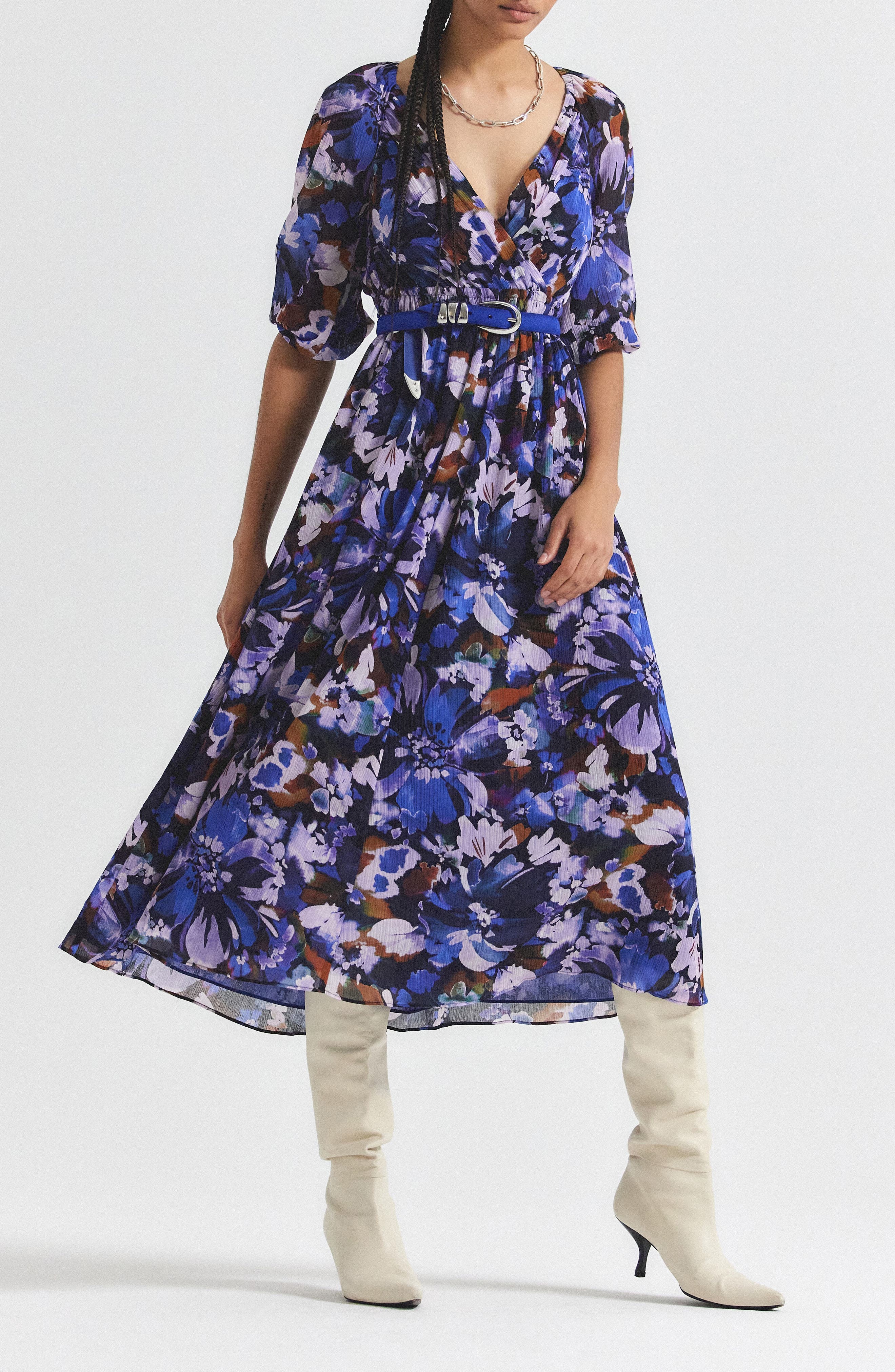 Derek Lam 10 Crosby Katie Floral Midi Dress