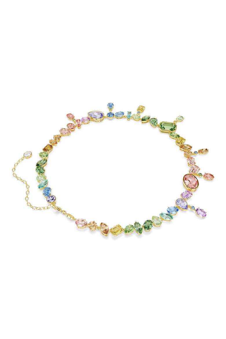Gema Crystal Collar Necklace, Alternate, color, GOLD/ MULTI