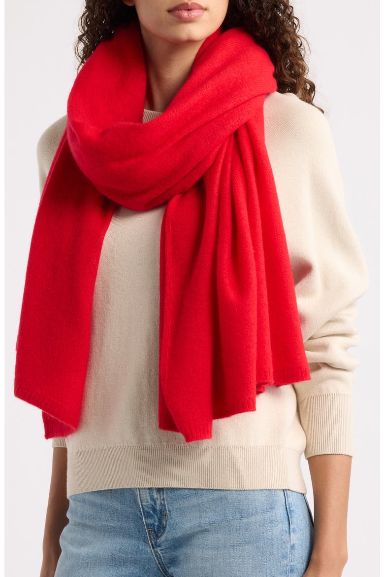 Cashmere Scarf, Main, color, RED CELEBRATION