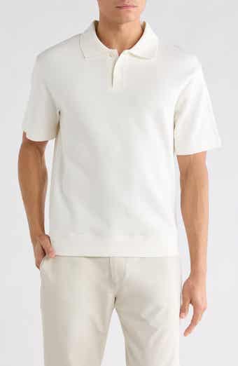 DENIM AND FLOWER Textured Cotton Knit Polo