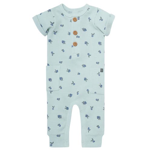 Modern Moments™ By Gerber Short Sleeve Long Romper In Light Sky Blueberry
