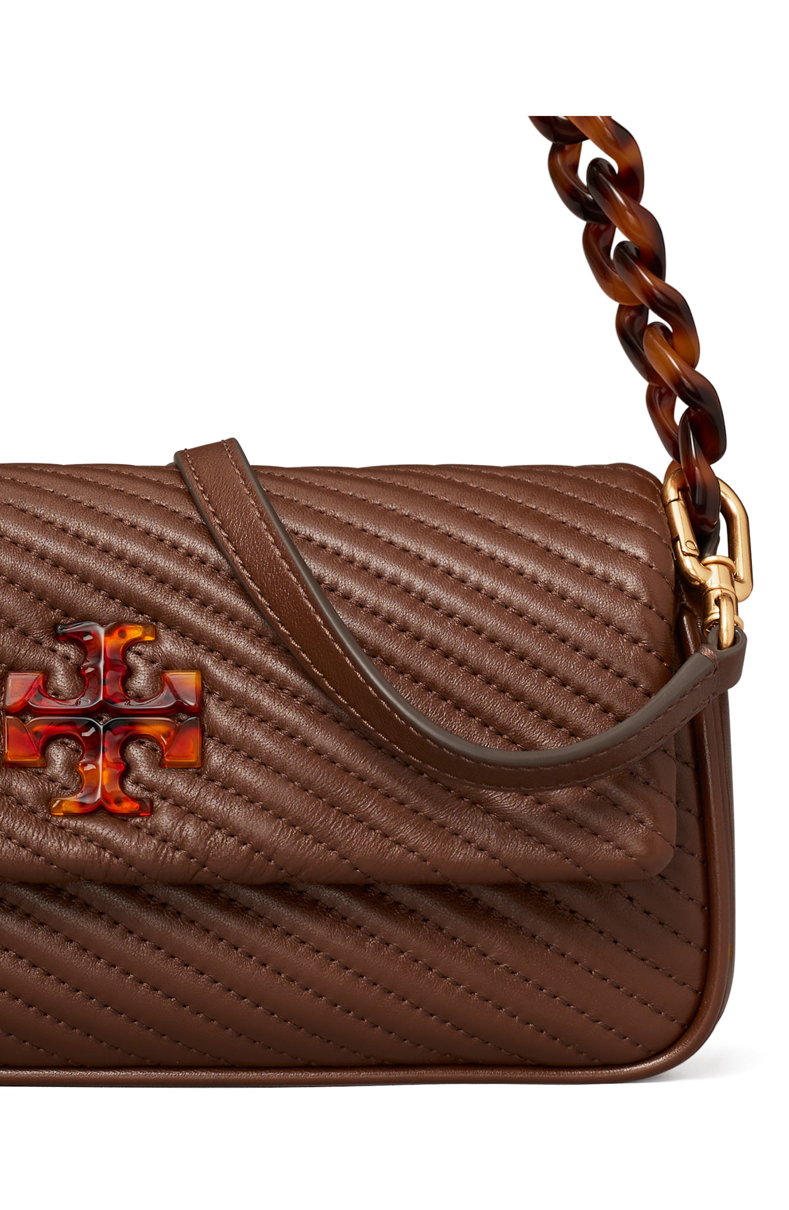 Tory Burch Small Kira Moto Quilted Leather Flap Shoulder Bag, Alternate, color, 