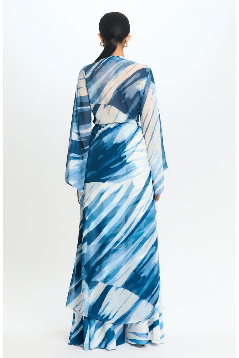 Chiffon Duster Loa, Alternate, color, Loa Blu