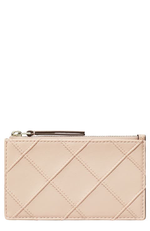 Fleming Quilted Zip Leather Card Case