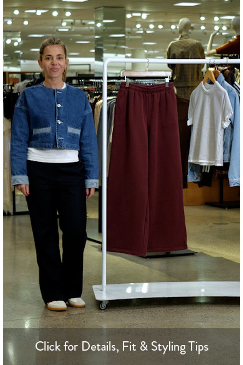 Totally Logo Wide Leg Sweatpants video