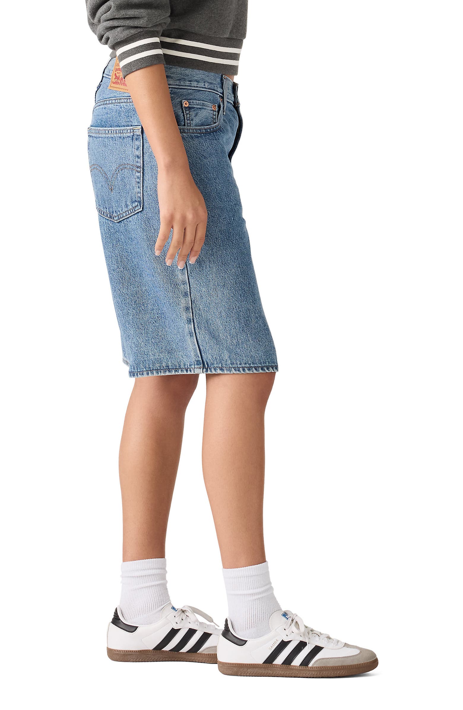 Levi's Middy Knee Length Denim Shorts | Nordstromrack