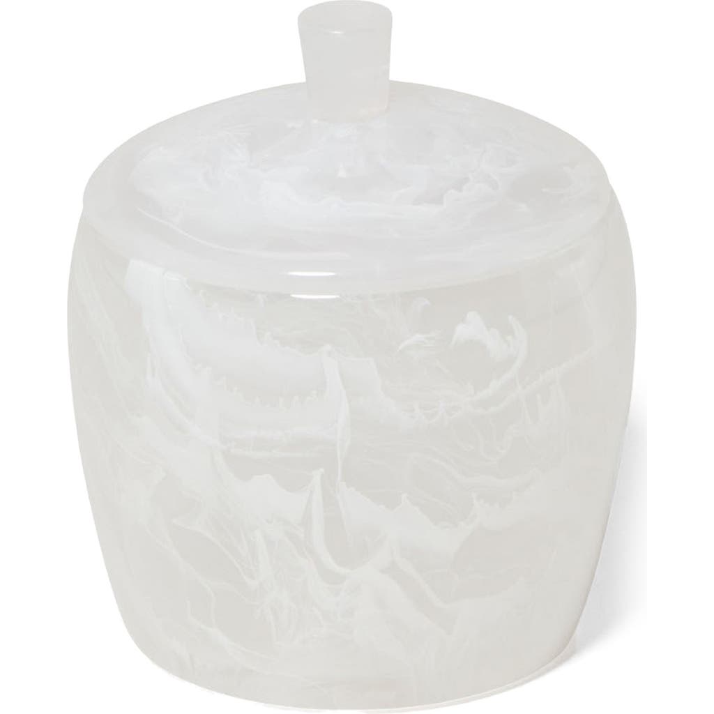 Roselli Trading Company Clouds Canister In White