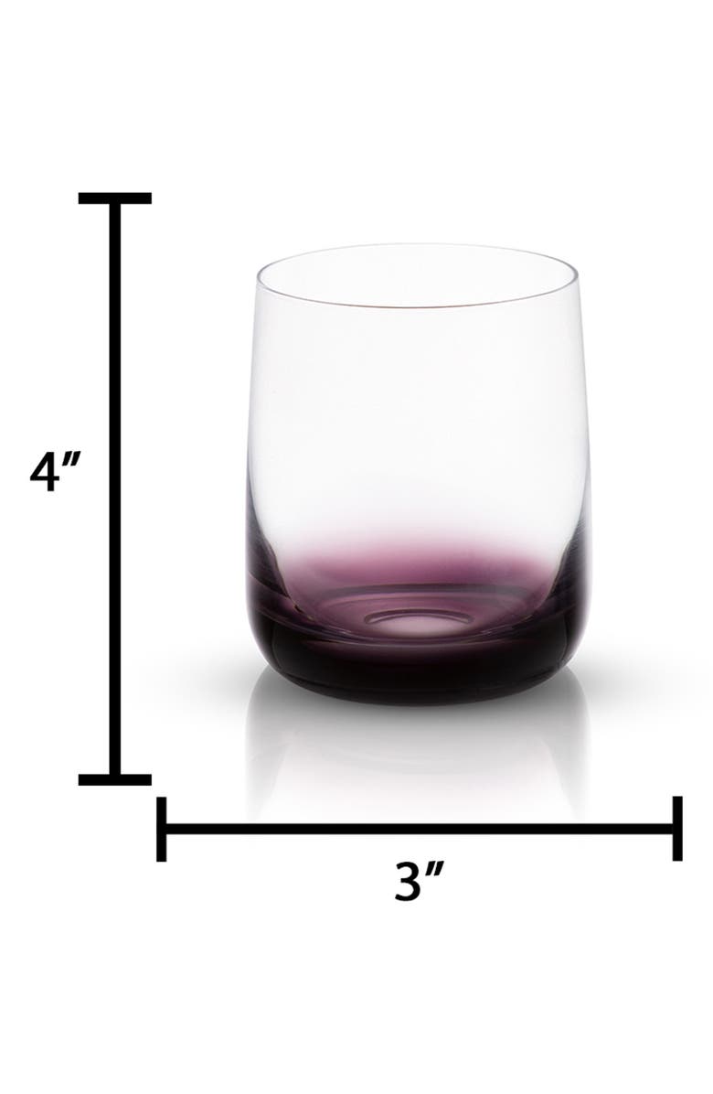 JoyJolt Set of Four Double Old Fashion Glasses, Alternate, color,