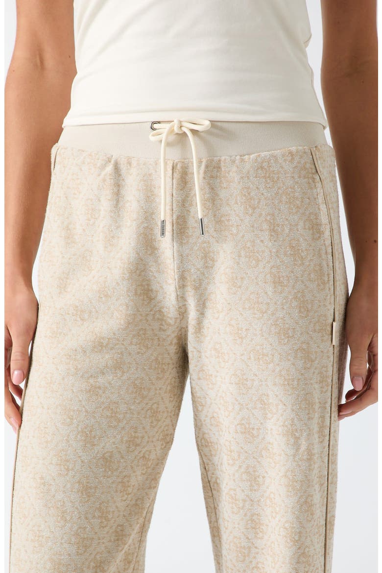 4G Logo Jacquard Drawstring Pants, Alternate, color, BEIGE