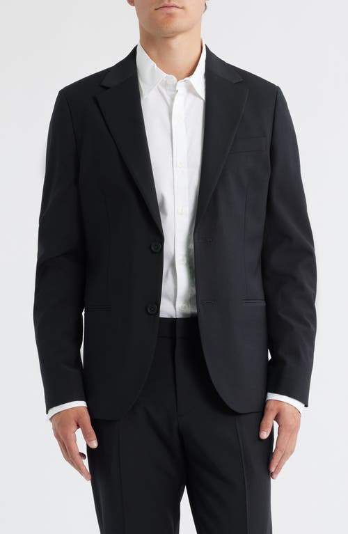 Open Edit Skinny Fit Black Silk Suit Jacket In Black