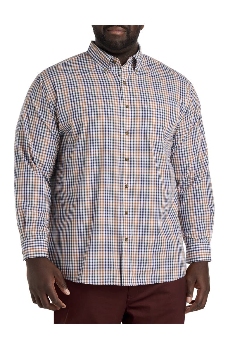Harbor Bay by DXL Big & Tall Easy-Care Check Sport Shirt, Alternate, color, 