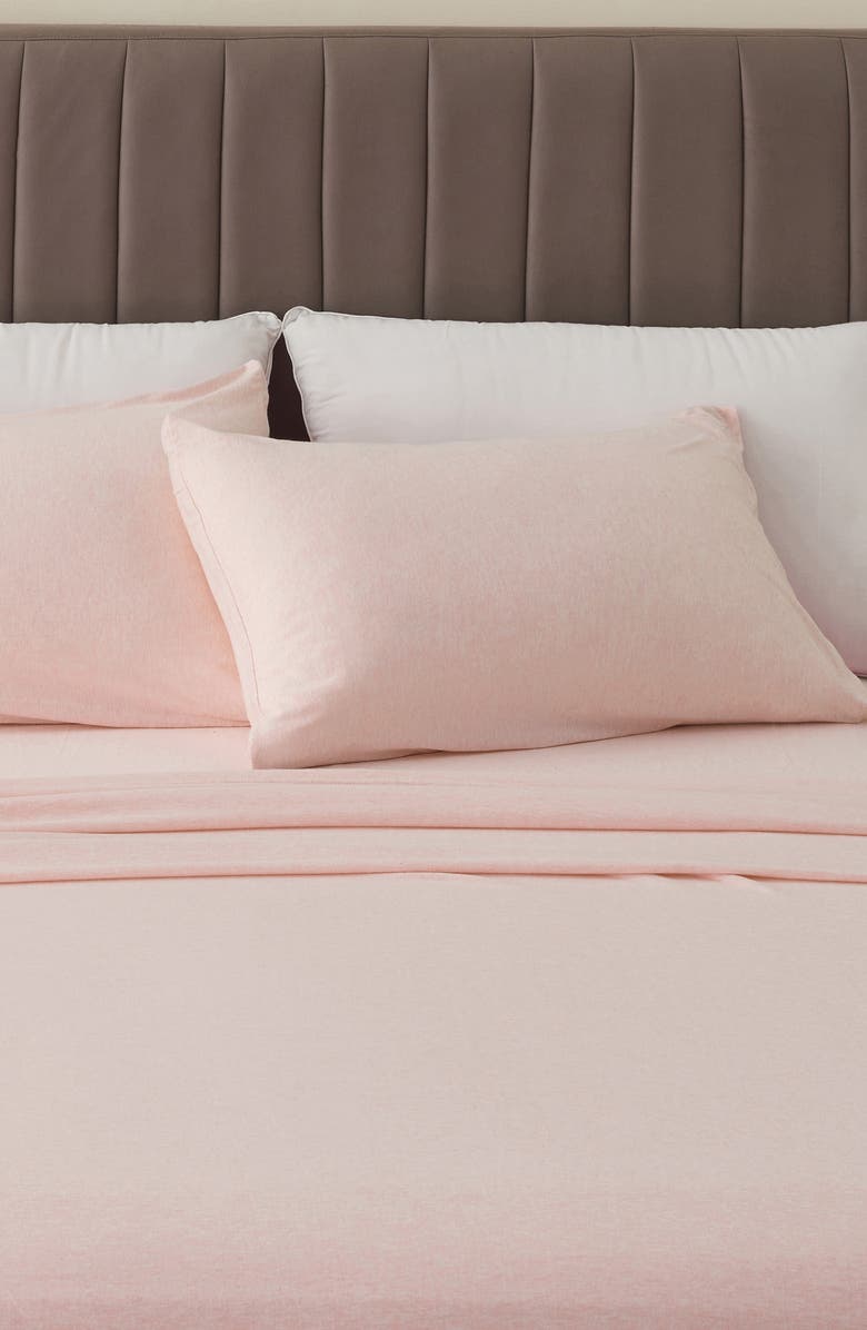 Woven & Weft Jersey Knit Sheet Set, Alternate, color, Blush Pink