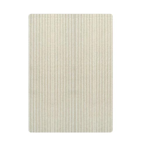 Maison Deux Solid Stripe Rug In Neutral