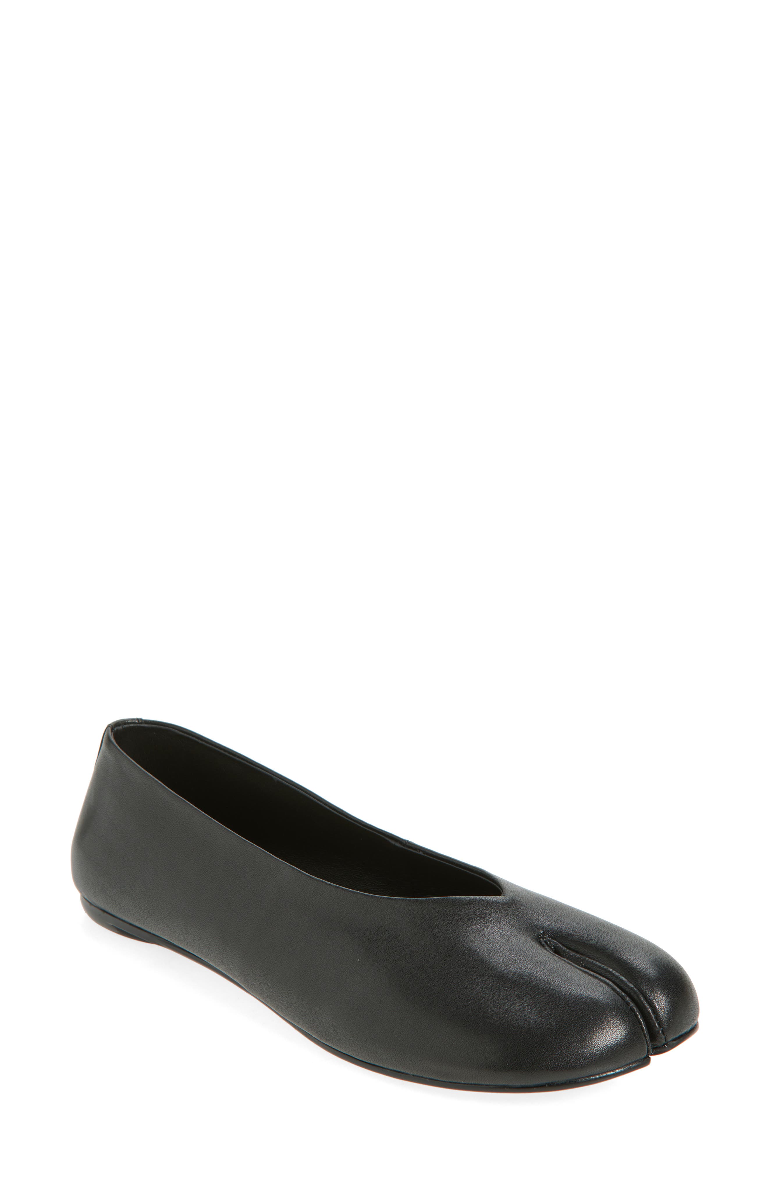 Jeffrey Campbell Equina Split Toe Ballet Flat, Main, color, Black