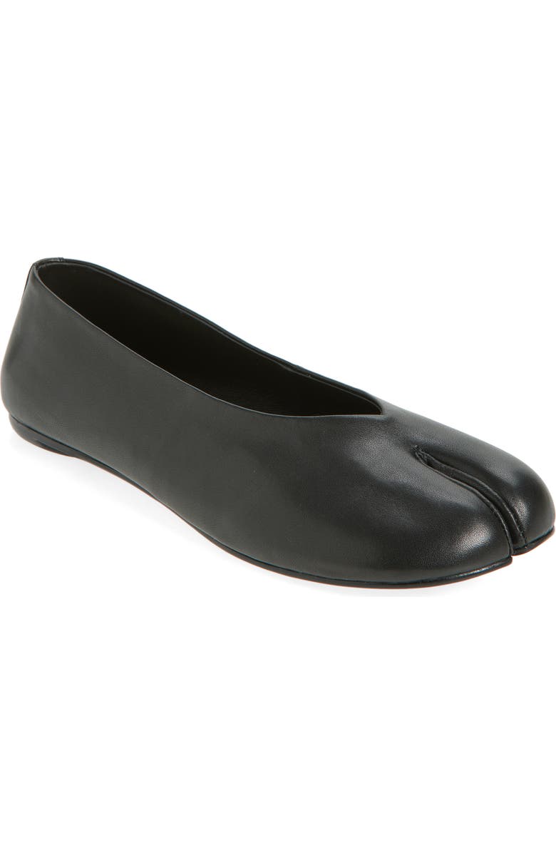 Jeffrey Campbell Equina Split Toe Ballet Flat, Main, color, Black