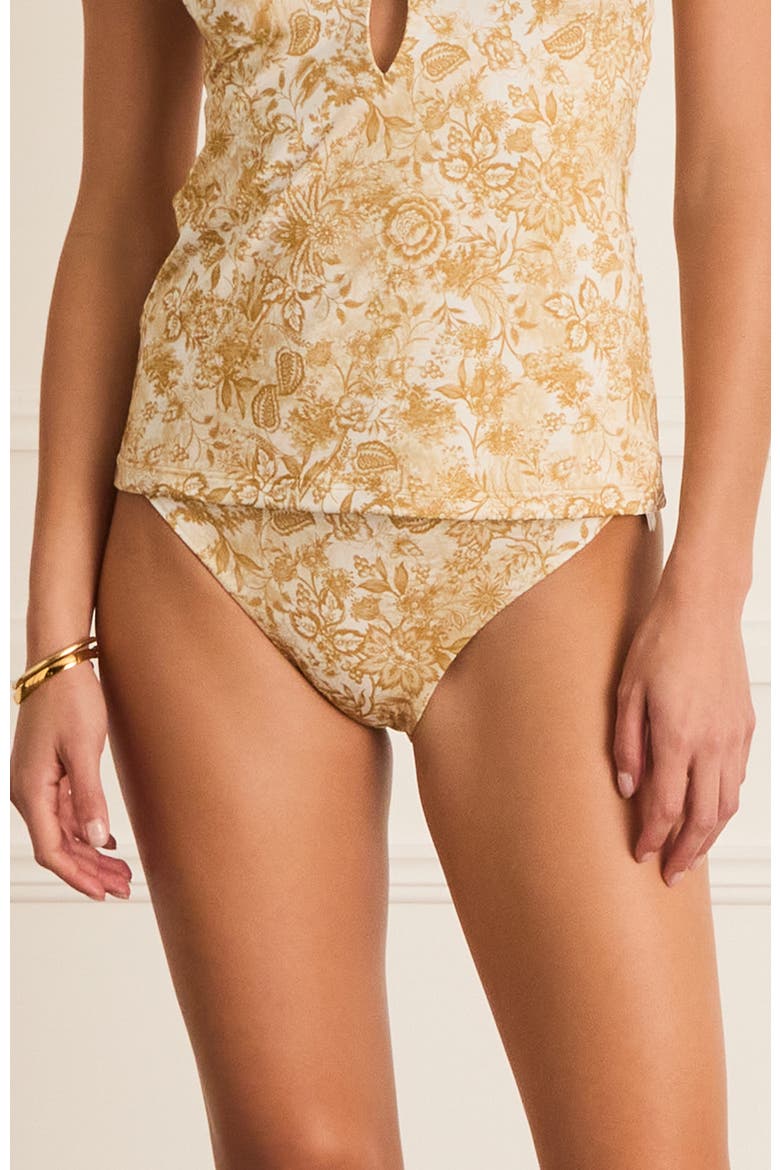 Luminary Charlize Classic Pant Bikini Bottom, Main, color, Gold
