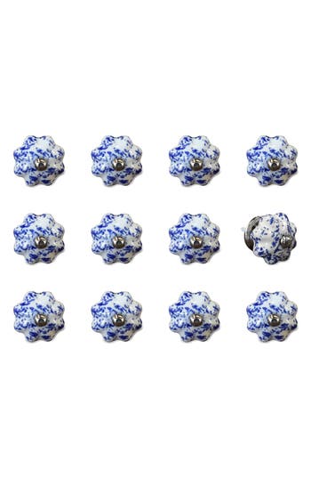 Kinetic 12-pack Knobs In Wavy Blue Willow