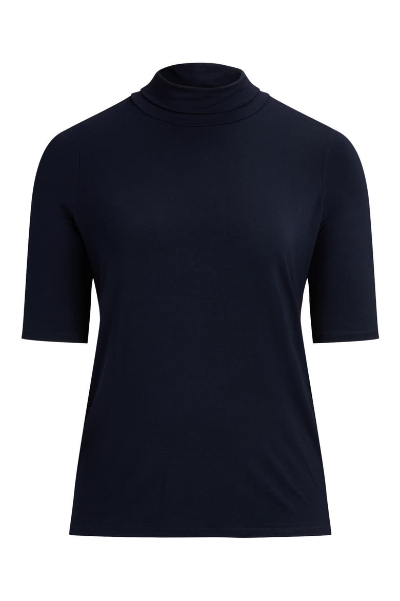 Scrunch Neck Top, Alternate, color, LAUREN NAVY