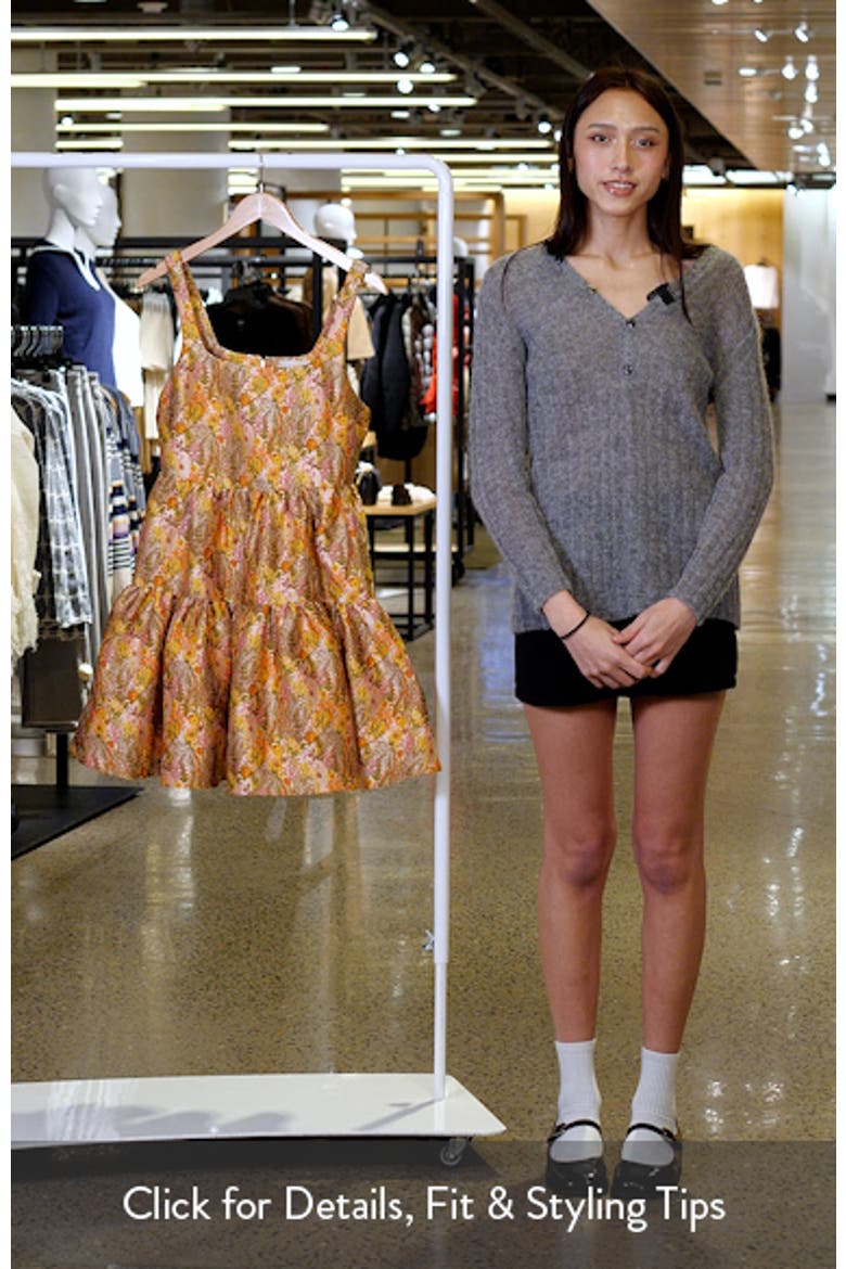 Garden Brocade Fit & Flare Minidress video