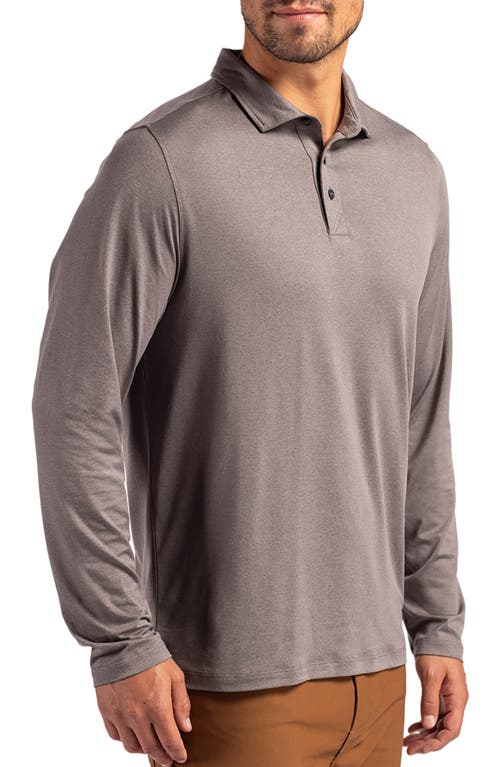 Cutter & Buck Coastline Epic Comfort Long Sleeve Polo In Elemental Grey